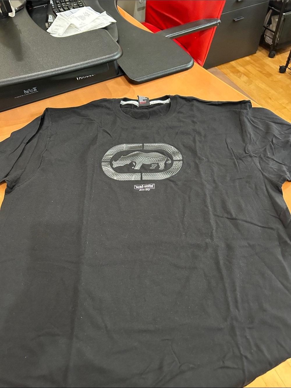 Ecko Unlimited Black Short Sleeve Graphic Logo Tee